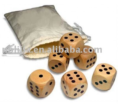 wooden dice game