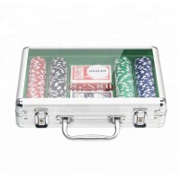 200 Pcs poker chip set in aluminum case with aluminum case