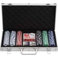 300pcs poker chip set in aluminum case